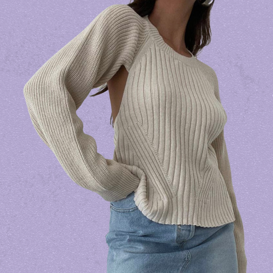 Irina Backless Knit Sweater