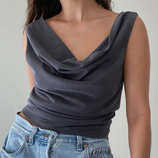 Christina Cowl-Neck Top