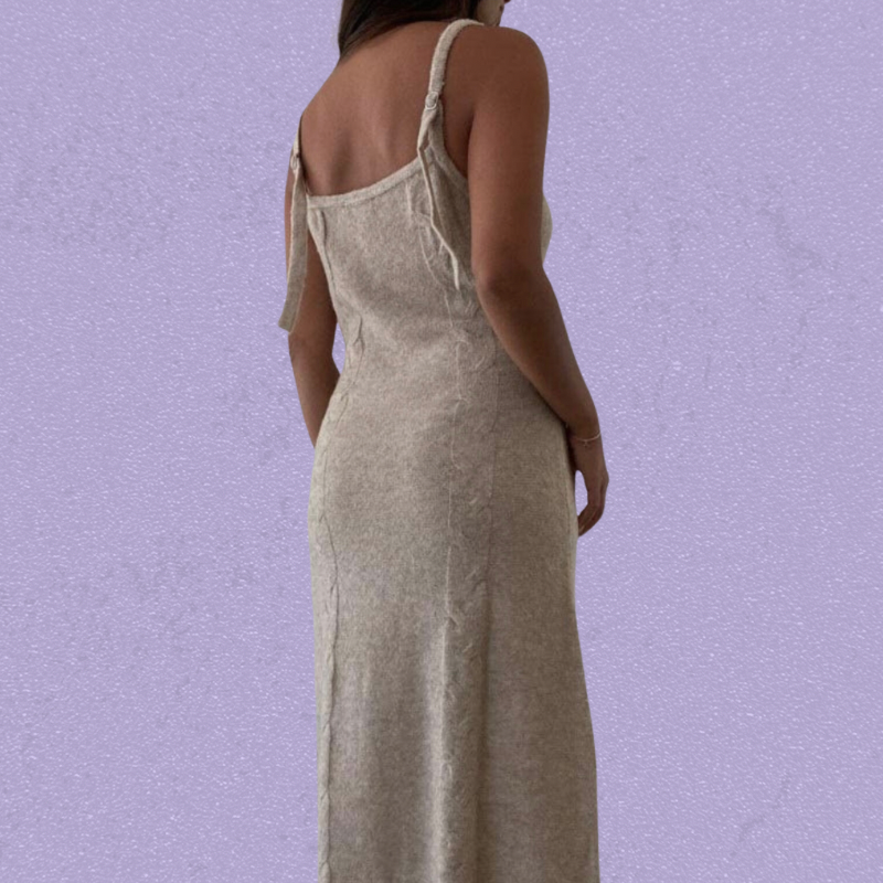 Elena Cable-knit Maxi Dress