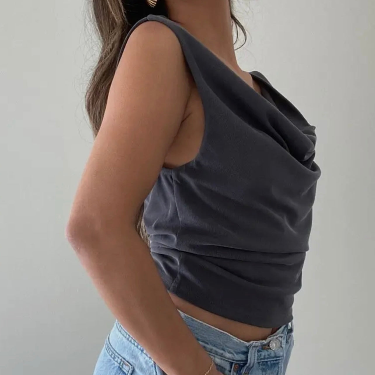 Christina Cowl-Neck Top